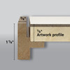 Ampersand Art Supply Ampersand Art Floaterframe, Maple - Bold - 7/8" - 8"x8" 