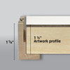 Ampersand Art Supply Ampersand Art Floaterframe, Black - Thin - 1.5" - 8"x10" 