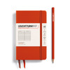 Leuchtturm Hardcover Notebook, Fox Red, Pocket (A6), 187p, ruled
