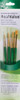 Princeton Artist Brush Company Princeton Brush RealValue Set, Short Handle Series 9100, #9115, Golden Taklon, 4pk 