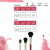 Princeton Artist Brush Company Princeton Brush Velvetouch, Series 3950, Short Handle Brushes, Oval Mop 1/4" 