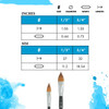 Princeton Artist Brush Company Princeton Brush Aqua Elite, Synthetic Kolinsky Sable, Series 4850, Oval Wash 1/2" 