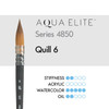 Princeton Artist Brush Company Princeton Brush Aqua Elite, Synthetic Kolinsky Sable, Series 4850, Quill 6  Princeton Artist Brush Company Princeton Brush Aqua Elite, Synthetic Kolinsky Sable, Series 4850, Quill 6