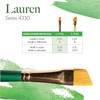 Princeton Artist Brush Company Princeton Brush Lauren Golden Synthetic, Series 4350, Angle Shader 1/2" 