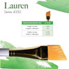 Princeton Artist Brush Company Princeton Brush Lauren Golden Synthetic, Series 4350, Angle Wash 3/4" 