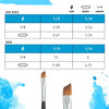Princeton Artist Brush Company Princeton Brush Aqua Elite, Synthetic Kolinsky Sable, Series 4850, Angle Shader 1/2" 