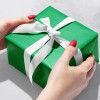Jillson & Roberts Wrapping Paper Roll, Solid Matte Finish, Green
