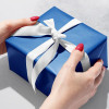 Jillson & Roberts Wrapping Paper Roll, Solid Matte Finish, Royal Blue