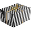  Jillson & Roberts Wrapping Paper Roll, Black & White Stripes 