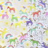  Jillson & Roberts Wrapping Paper Roll, Unicorns 