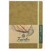 Pentalic Recycled Traveler Pocket Journal Sketchbook, 6"x8", Metallic Gold