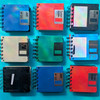 Attic Journals - Upcycled Floppy Disc Notepad, Assorted Covers, Blank, 75pg