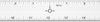 Alumicolor Straight Edge Aluminum Ruler with Center Finding Back, 24", Silver