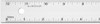 Alumicolor Straight Edge Aluminum Ruler with Center Finding Back, 24", Silver