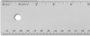Alumicolor Non-Slip Straight Edge Aluminum Ruler, 36", Silver