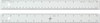  Alumicolor Straight Edge Aluminum Ruler with Center Finding Back, 12", Silver 