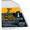 Lineco/University Products - Self-Stick Easel-Backs - White- 25 per Pack - 3