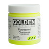 Golden Heavy Body Acrylic, 4oz. Jar, Fluorescent Chartreuse
