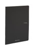 Fabriano EcoQua Notebook, 8.27" x 11.69", A4, Grid, 40 Sheets, Black