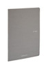 Fabriano EcoQua Notebook, 8.27" x 11.69", A4, Grid, 40 Sheets, Grey