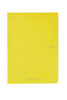  Fabriano EcoQua Notebook, 8.27" x 11.69", A4, Grid, 40 Sheets, Yellow 