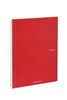 Fabriano EcoQua Spiral-Bound Notebook, 8.27" x 11.69", A4, Blank, 70 Sheets, Red