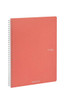 Fabriano EcoQua Spiral-Bound Notebook, 8.27" x 11.69", A4, Blank, 70 Sheets, Fla
