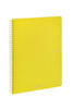  Fabriano EcoQua Spiral-Bound Notebook, 8.27" x 11.69", A4, Blank, 70 Sheets, Yel 