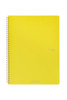  Fabriano EcoQua Spiral-Bound Notebook, 8.27" x 11.69", A4, Blank, 70 Sheets, Yel 