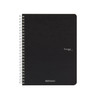 Fabriano EcoQua Spiral-Bound Notebook, 5.83" x 8.27", A5, Blank, 70 Sheets, Blac