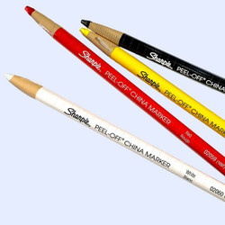  China Marker Grease Pencil - Peel-Off Sharpie WHITE 2
