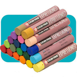 New Sealed Conte Pastel Pencils Bright Hues Set of 6 Made in France Extra  Thick