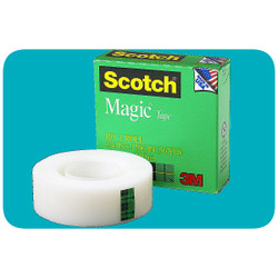 3M Scotch Transparent Tape (Shiny Finish) 3/4x36 yards Desk