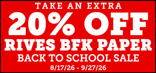 Arches Rives BFK Paper Extra 20% off