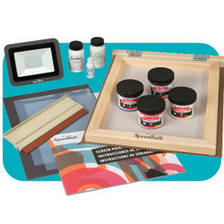  Speedball Intermediate Deluxe Kit for Silk Screen Printing,  Includes Frame Base, Ink, Squeegee, Photo Emulsion