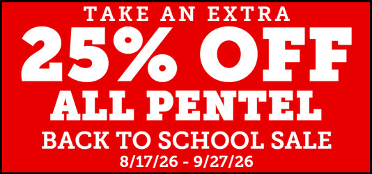 All Pentel Products Extra 25% off
