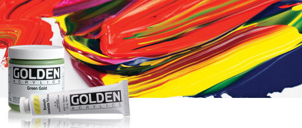 Golden Heavy Body Acrylic Paint - Fluorescent Magenta 16 oz Jar
