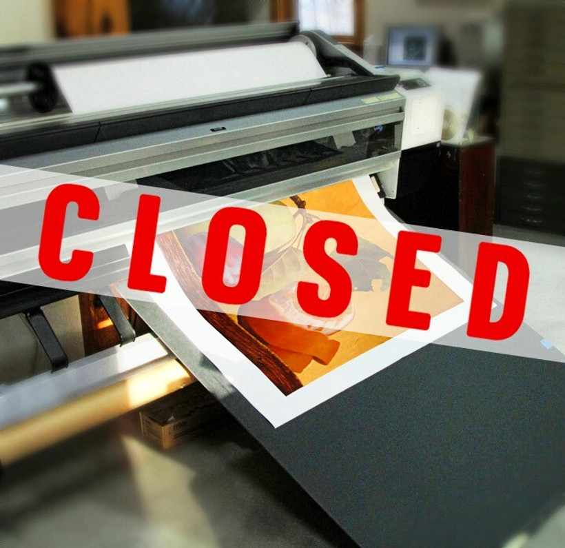 Printing Services No Longer Available