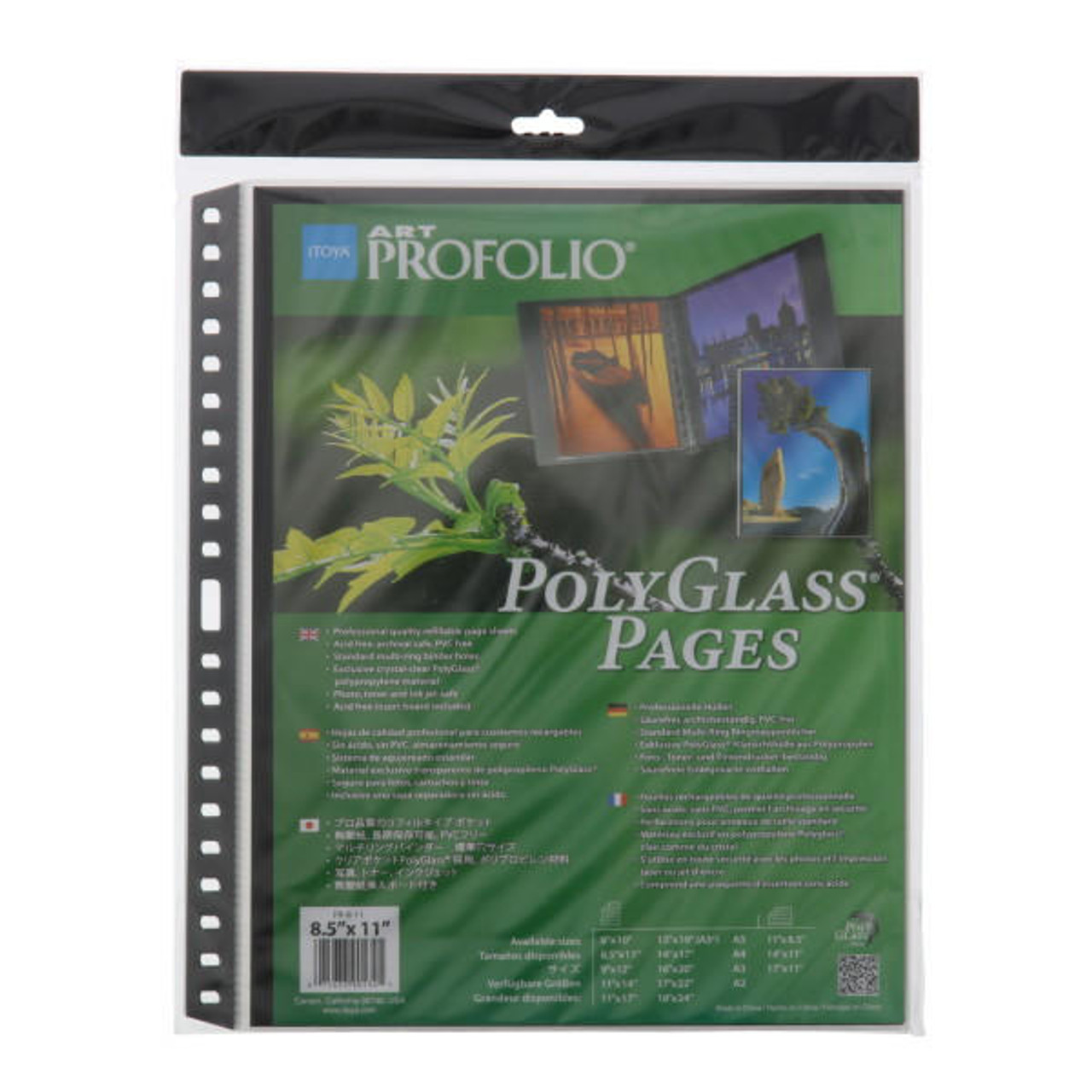 Itoya Art Portfolio Polyglass Refill Pages (Set of 10) Size: 11