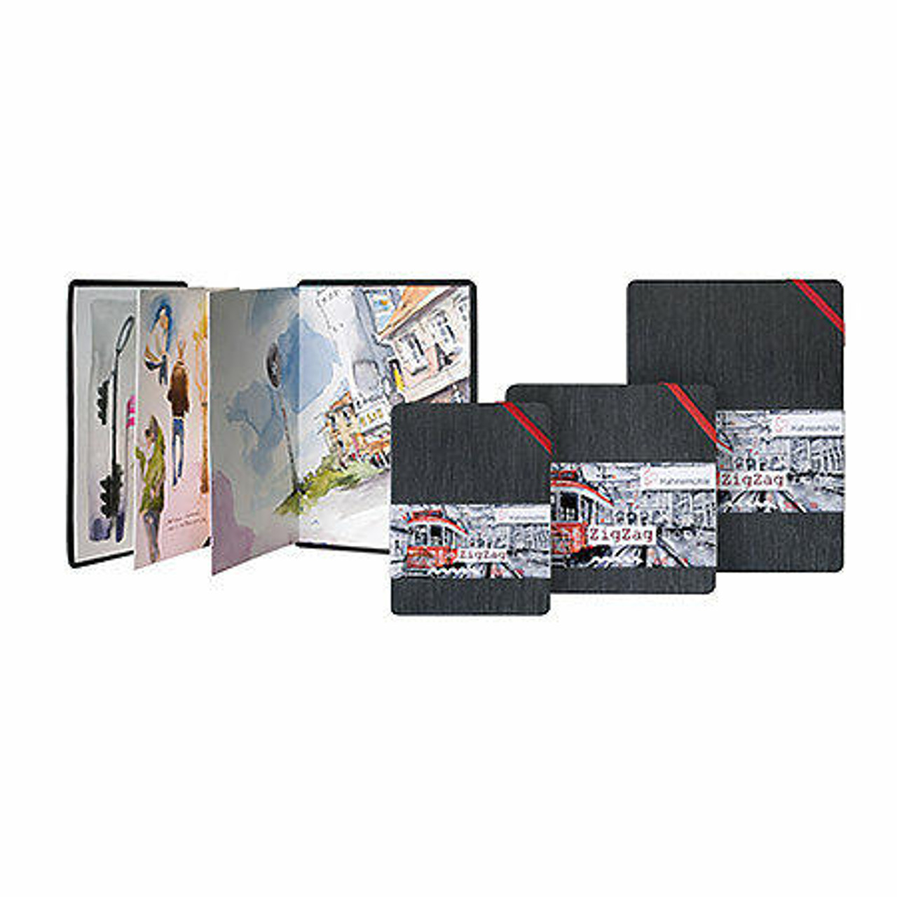 Hahnemuhle Zig Zag Mini Watercolor Journal 2x2 18 Panels
