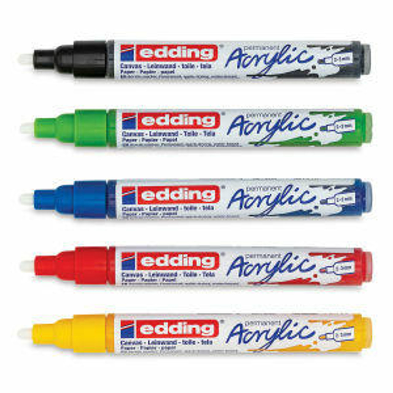 edding 5100 Acrylic Marker Medium Sets, 5-Marker Basic Colors Set - Sam  Flax Atlanta