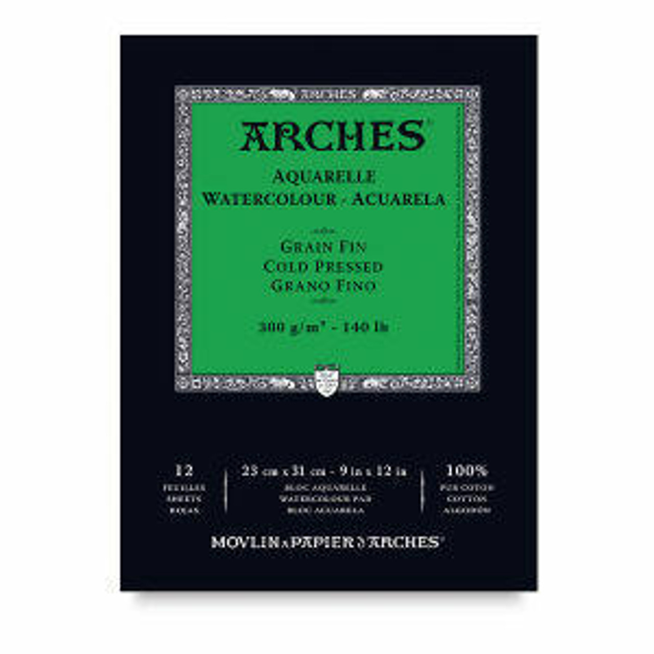 Arches 140 lb. Watercolor Pad, Cold-Pressed, 9 x 12 - Sam Flax Atlanta