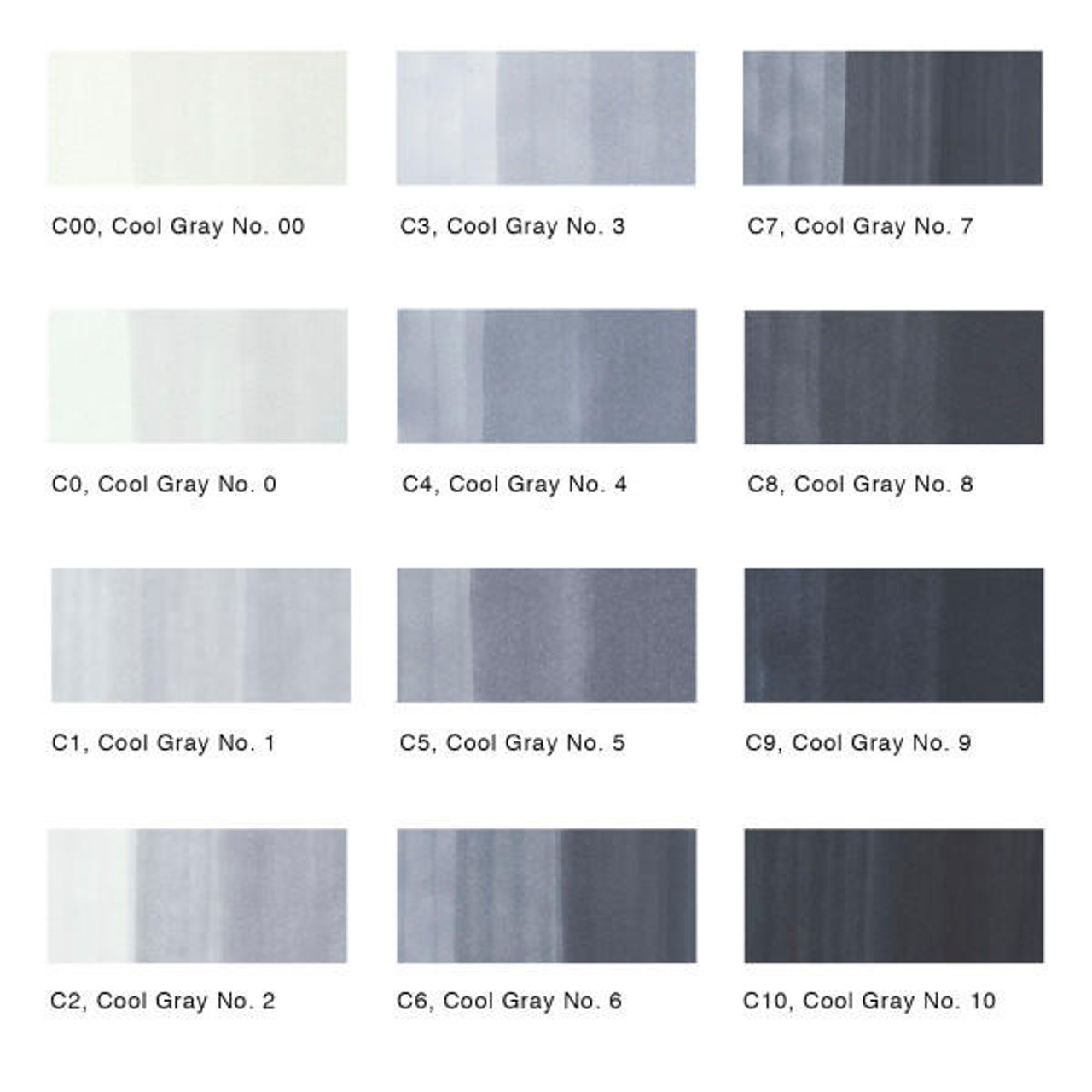 Copic : Marker Set : Cool Grey : Set Of 12