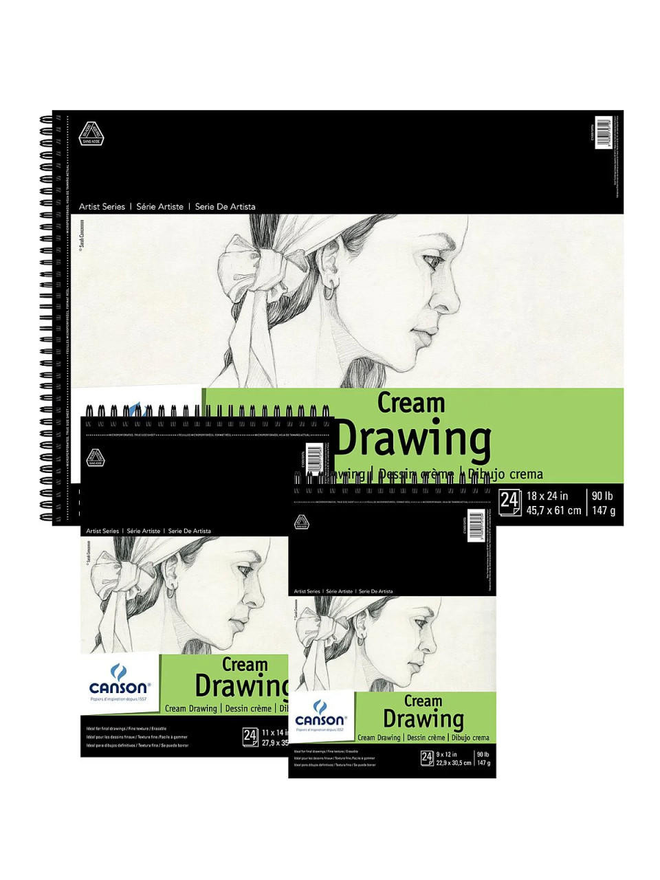 Drawing Paper Pad - 400 Series - Medium Surface - 18 x 24 - Sam Flax  Atlanta