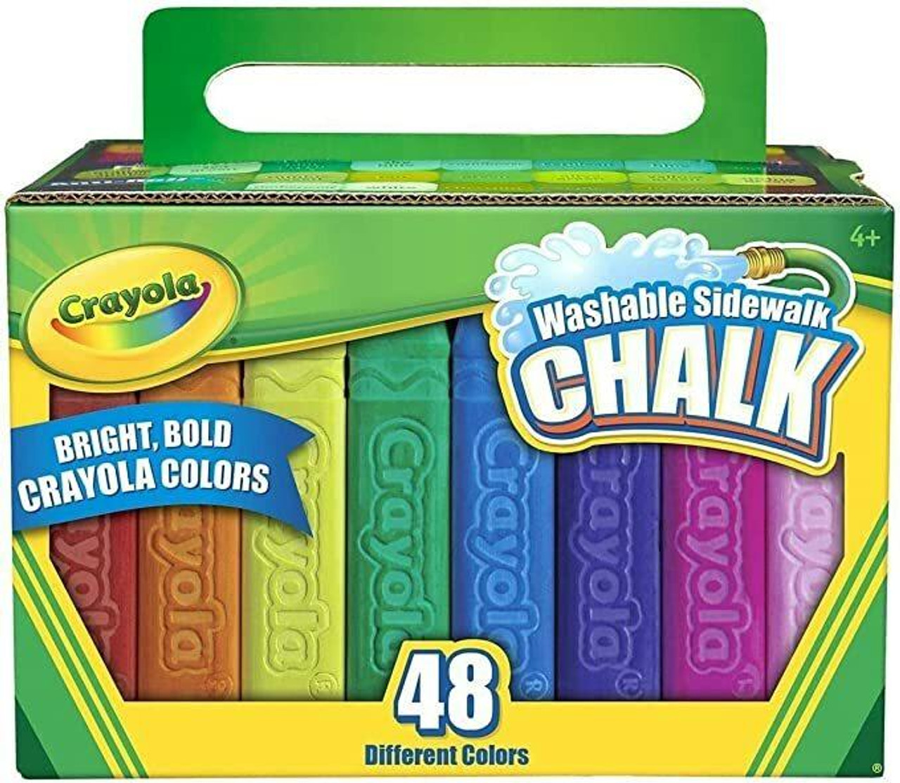 LIQUI-MARK Sidewalk Chalk Box Set - 16 Assorted Colors - Roll Proof Design
