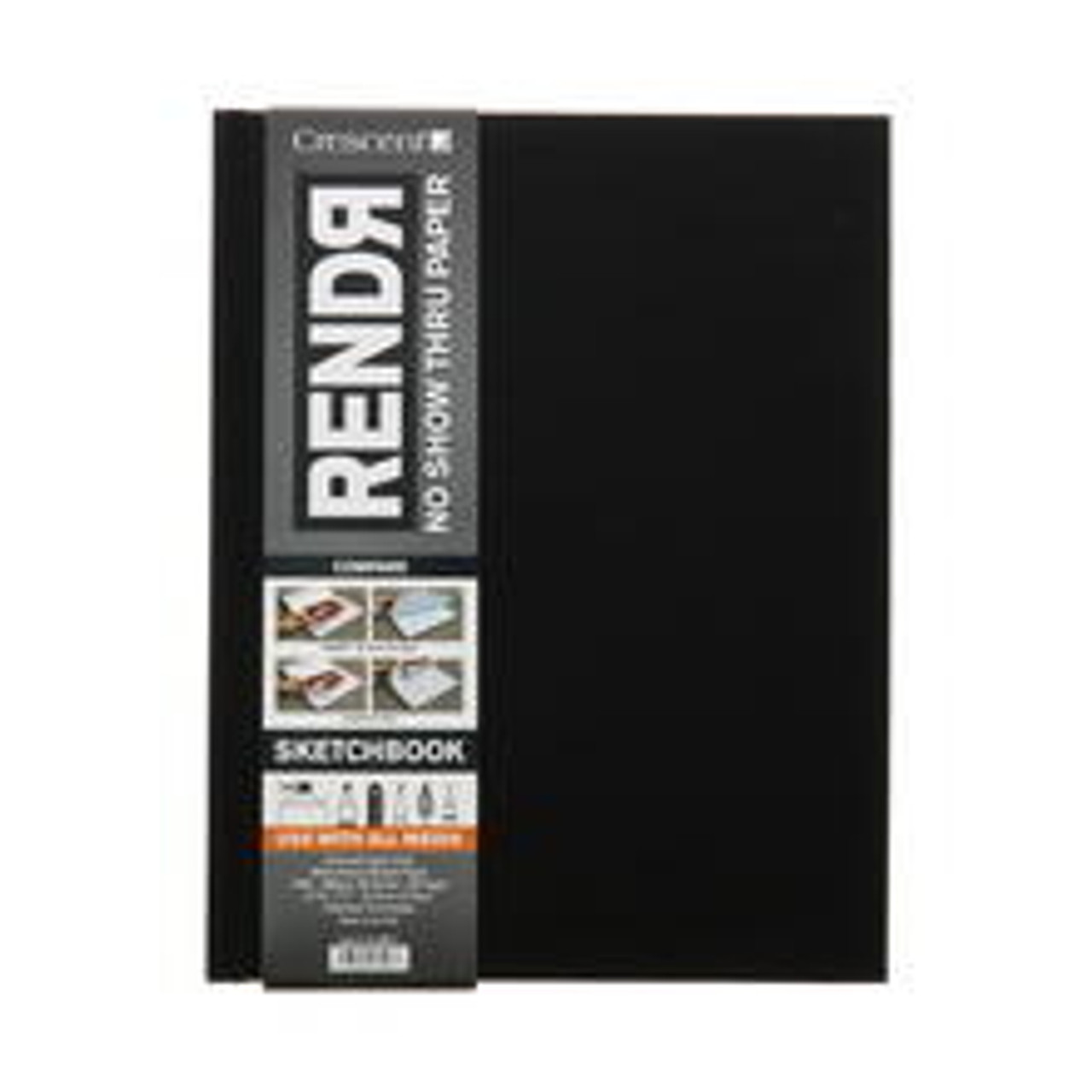 Crescent RENDR Hard-Cover Sketch Book, 8.5in x 11in 48/Sheets - Sam Flax  Atlanta