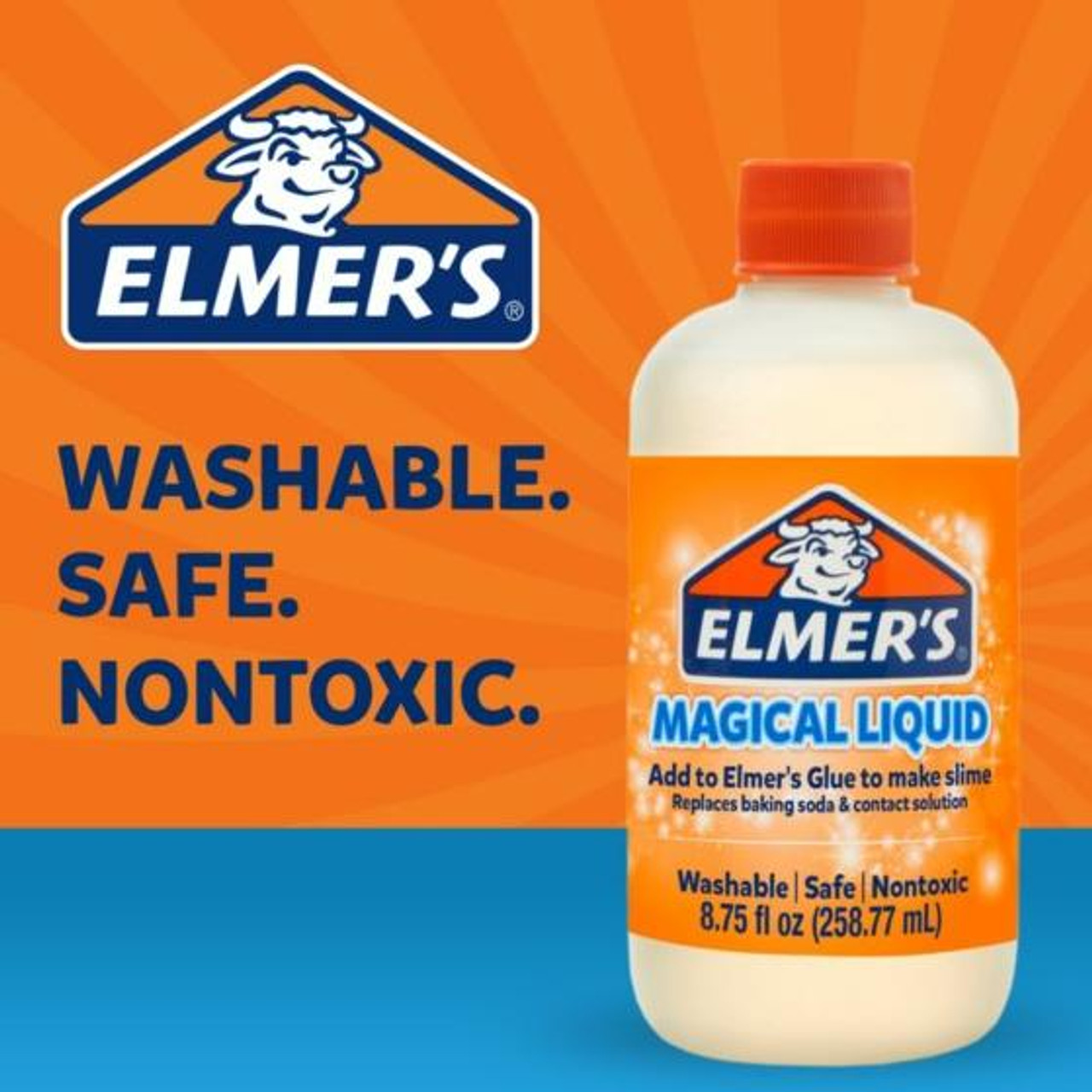 Elmer's Magical Liquid Slime Activator, Washable, Non-Toxic, 8.75oz Bottle  - Sam Flax Atlanta