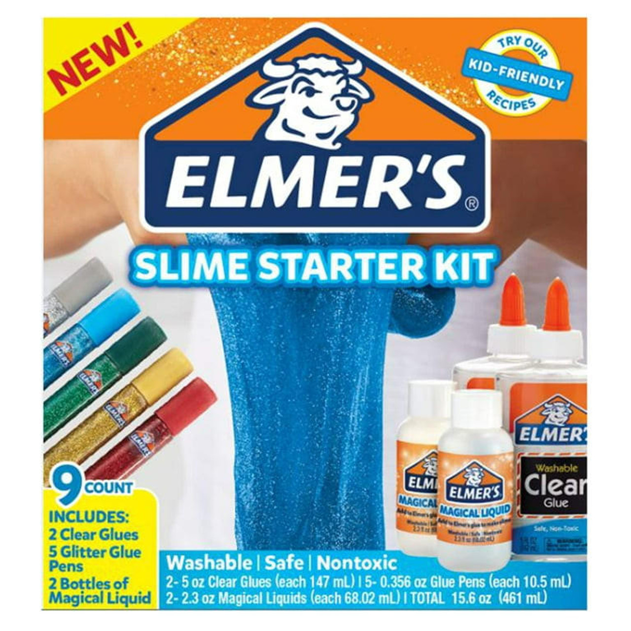 Elmer's Magical Liquid Slime Activator, Washable, Non-Toxic, 8.75oz Bottle  - Sam Flax Atlanta