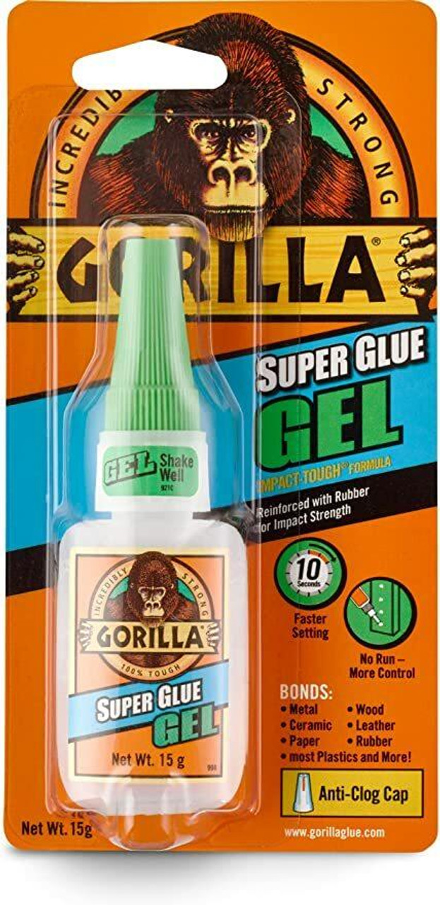 Gorilla Glue, Super Glue Gel, 1.5g, Anti-Clog Cap - Sam Flax Atlanta