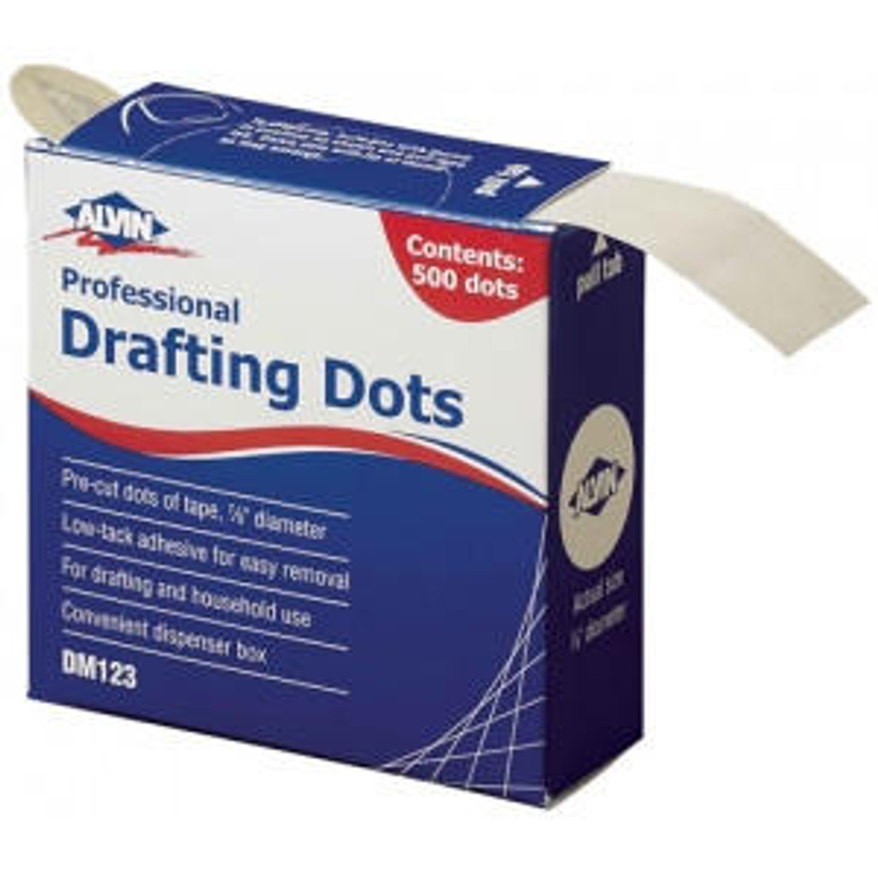 Pacific Arc Drafting Dots, Low-Tack, Repositionable, 500/Box - Sam